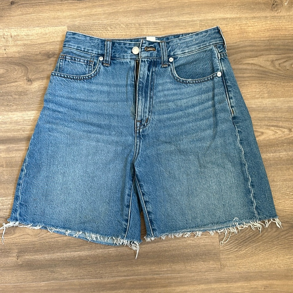 Madewell curvy baggy Jean shorts